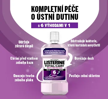 LISTERINE® Total Care Teeth Protection Mild Taste - kompletní péče o ústní dutinu 6v1