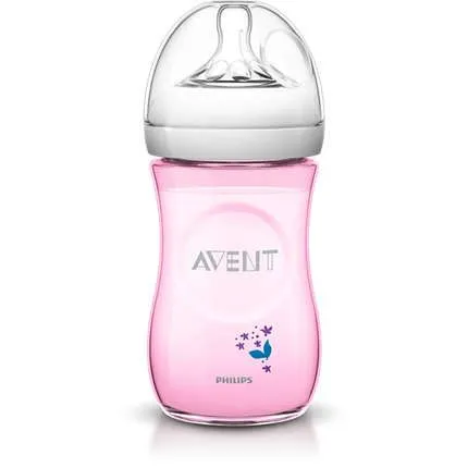 Avent Natural Láhev 260ml růžová květina