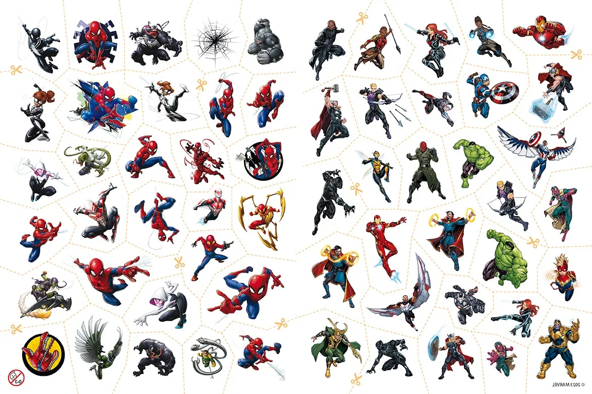 JIRI MODELS Omalovánky s tetováním Marvel 1 ks
