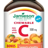 Jamieson Vitamín C 500 mg příchuť broskev