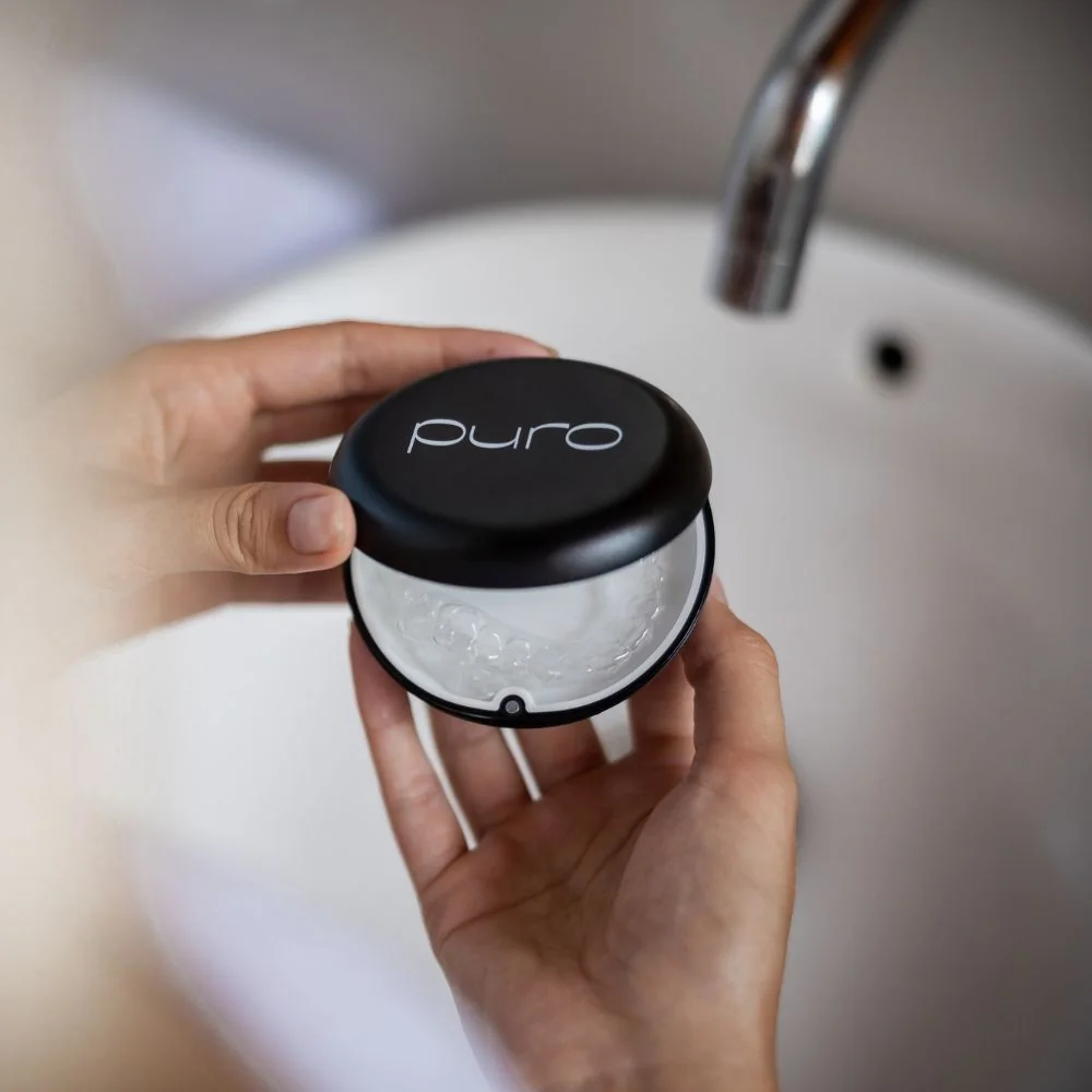 PURO ON-THE-GO cestovní pouzdro na neviditelná rovnátka 1 ks černé