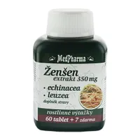 Medpharma Žen-šen 350 mg + Echinacea + Leuzea