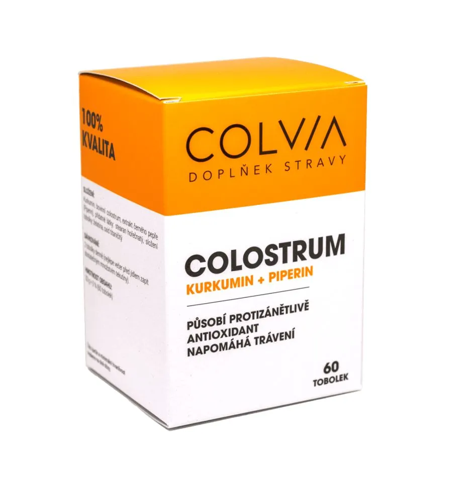 COLVIA Colostrum Kurkumin + Piperin