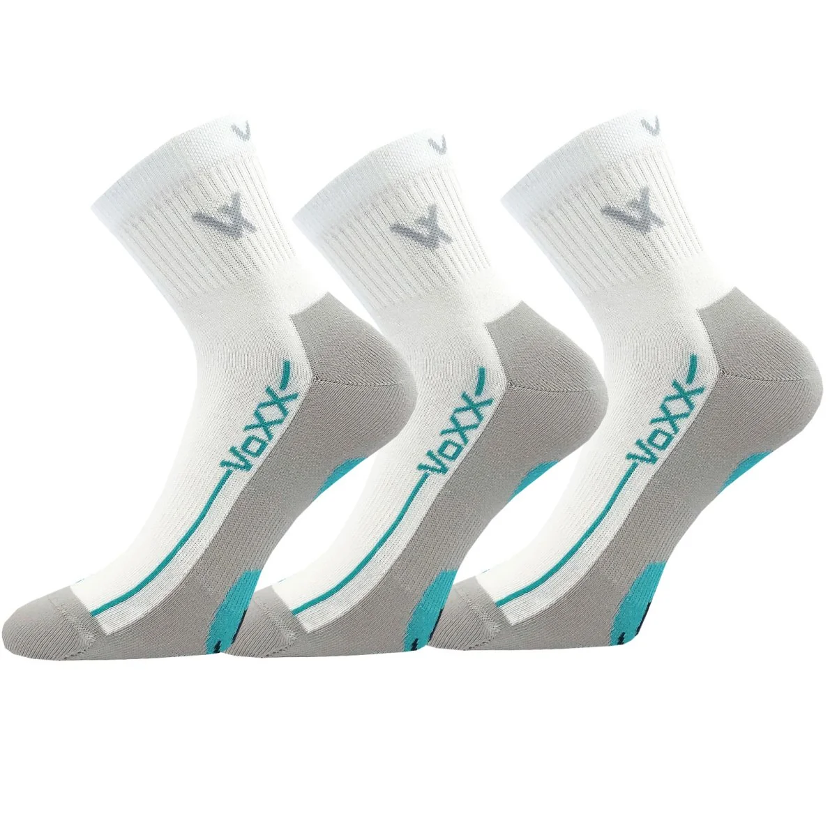 VoXX 3PACK ponožky bílé (Barefootan-white) M 