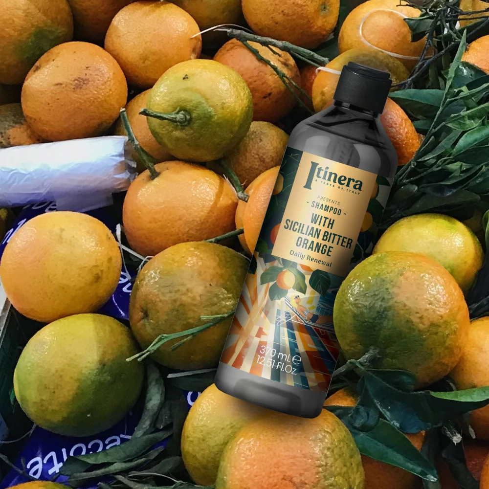 Itinera Šampon sicilský hořký pomeranč obnovující 370 ml