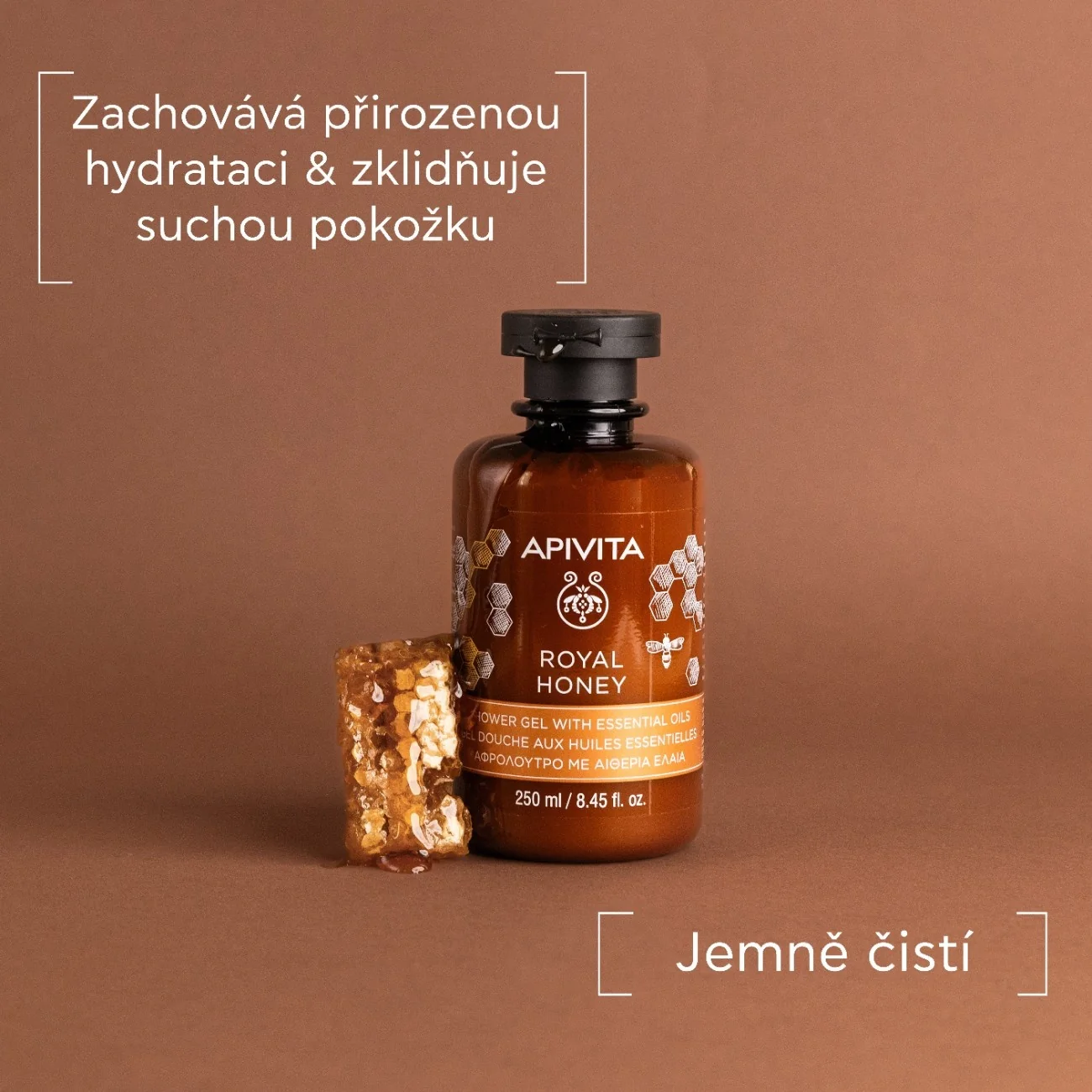 APIVITA Royal Honey sprchový gel s esenciálními oleji 250 ml