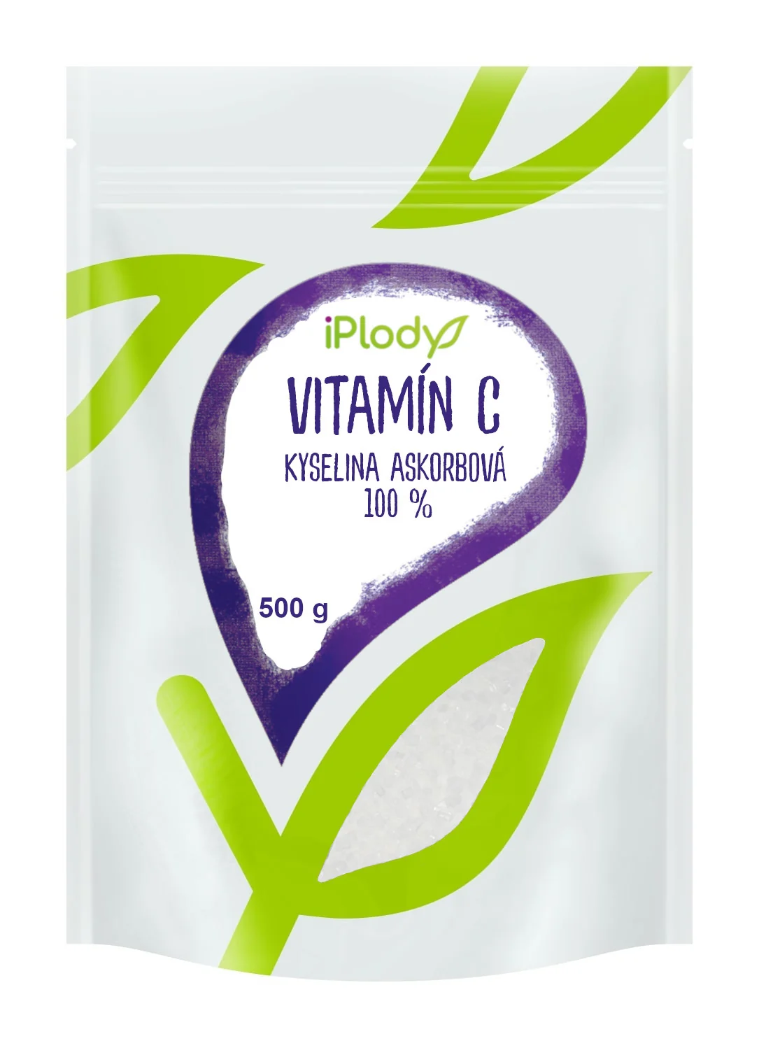 iPlody Vitamín C, kyselina L-askorbová, prášek 500 g 