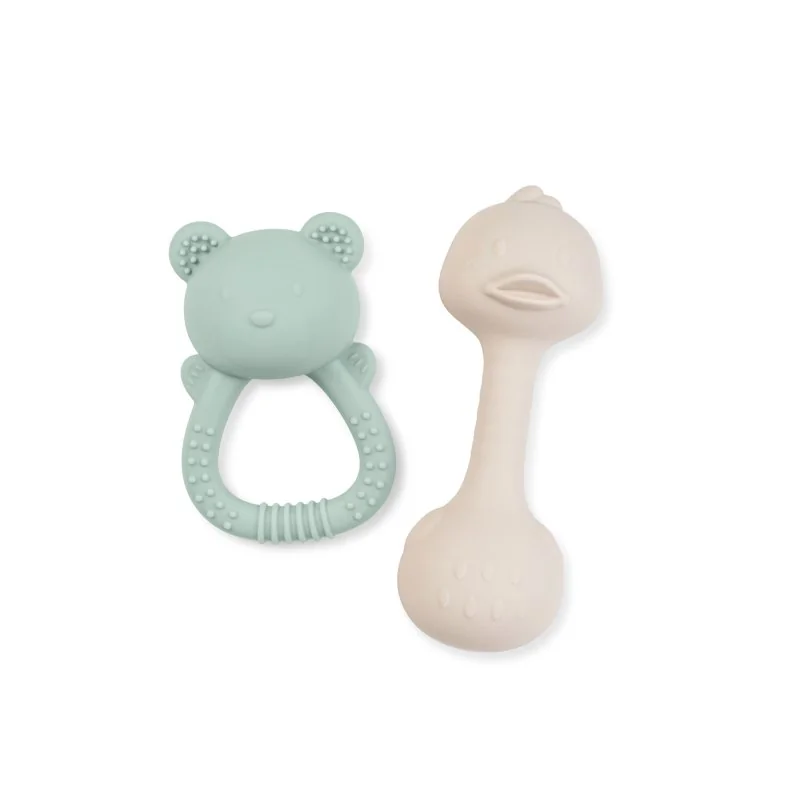 Saro Baby sada chrastítek Tiny Treasures Mint