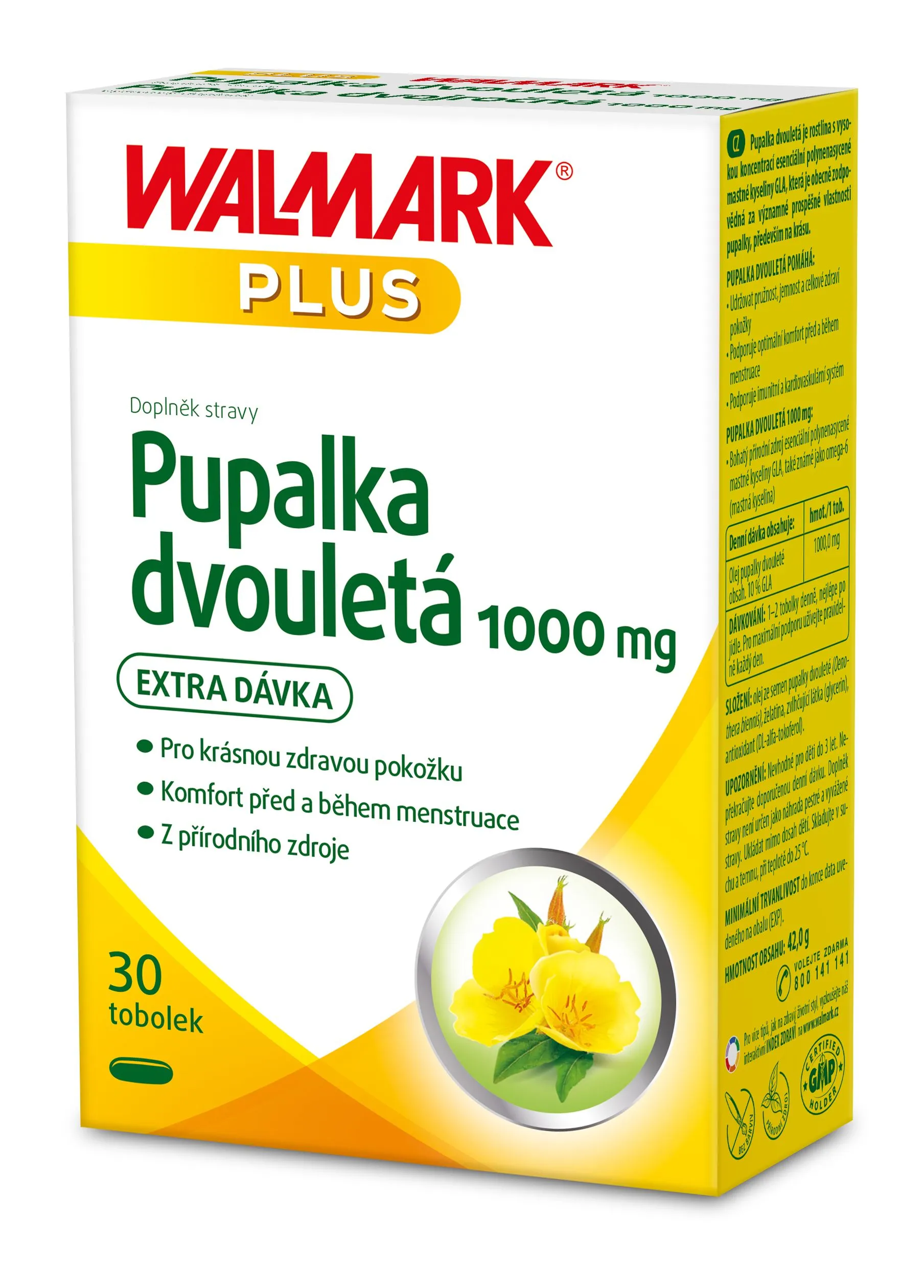 Walmark Pupalka dvouletá 1000 mg 30 tobolek