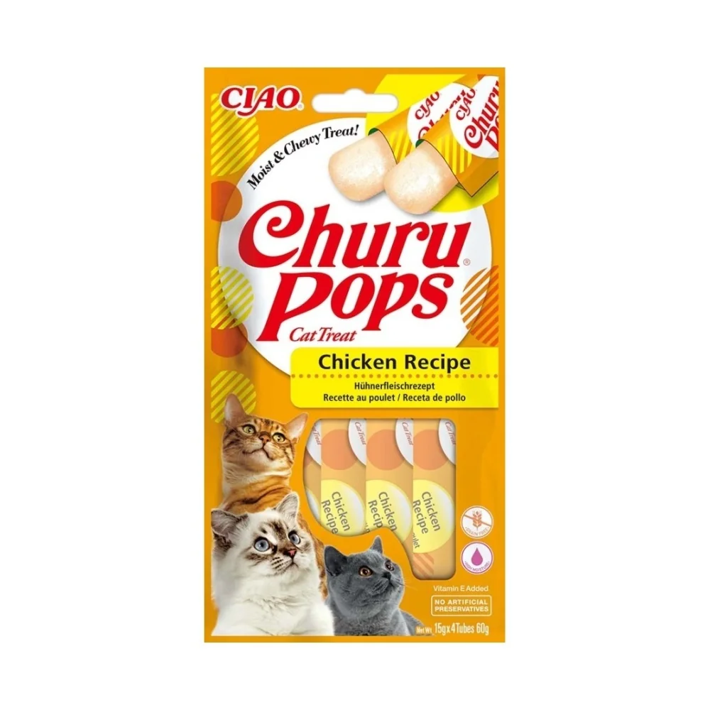 Ciao Churu Pops cat snack kuře 4x15 g