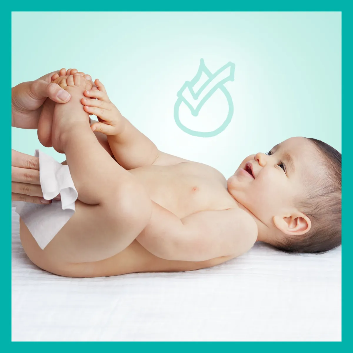 Pampers Pure Protection Coconut dětské čisticí ubrousky 3x42 ks