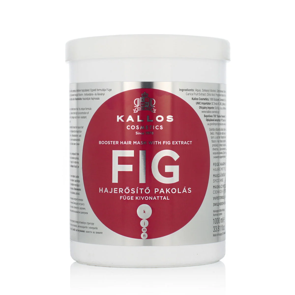 Kallos Cosmetics Kallos Fig Hair Mask 1000 ml