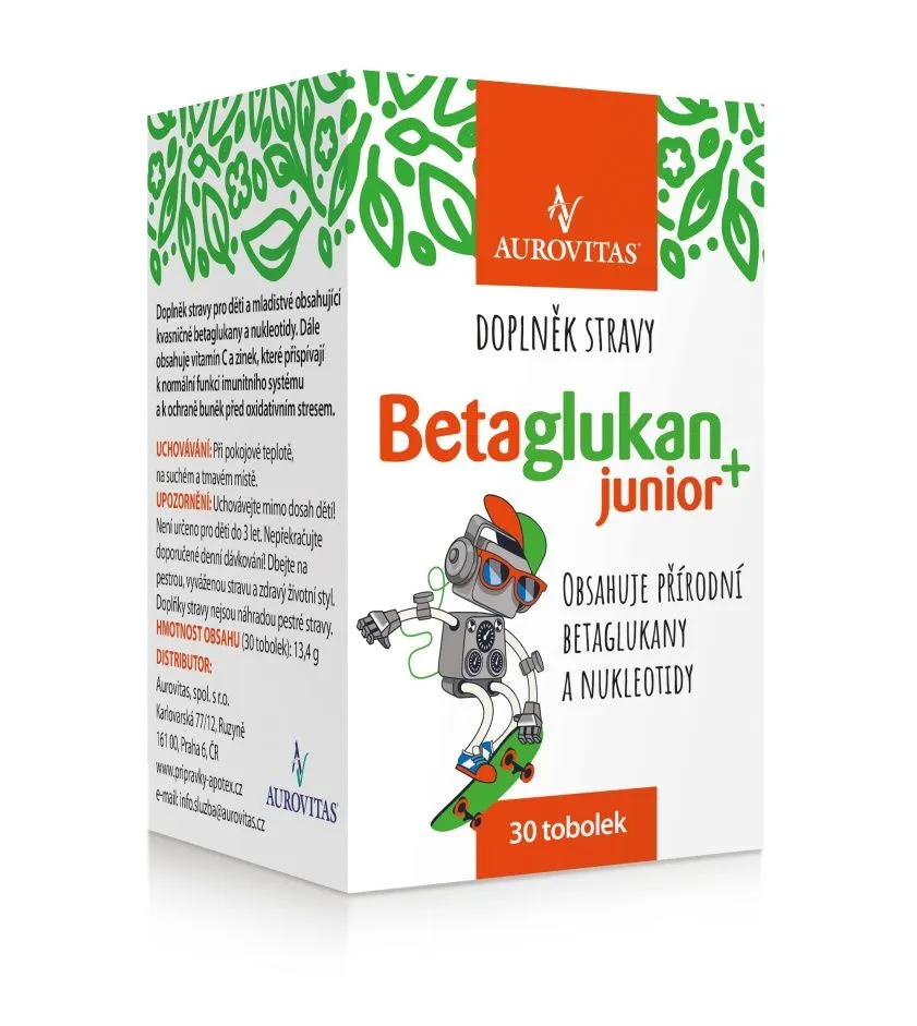 Betaglukan JUNIOR 100 mg 30 tobolek