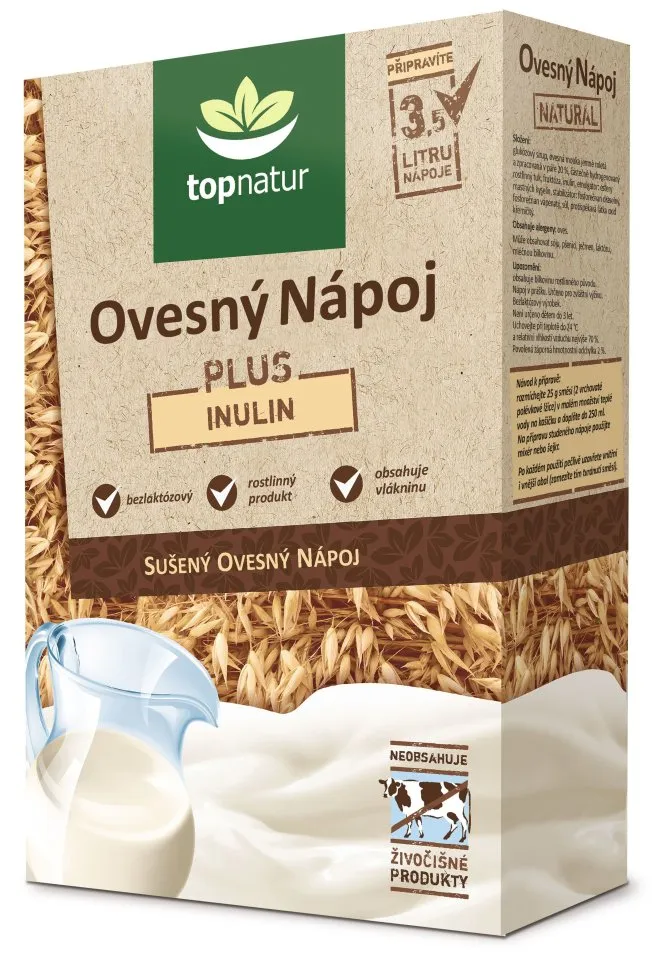 Ovesný nápoj plus TOPNATUR 350g