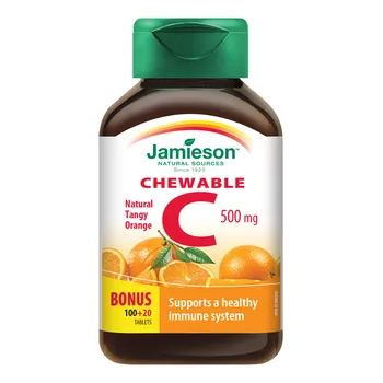 Jamieson Vitamin C 500 mg pomeranč 120 cucacích tablet