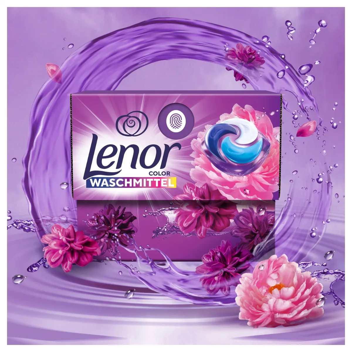 Lenor Color Amethyst kapsle na praní 50 ks