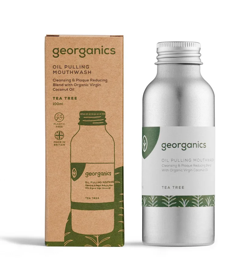 Georganics Tea Tree ústní voda na olejové bázi 100 ml