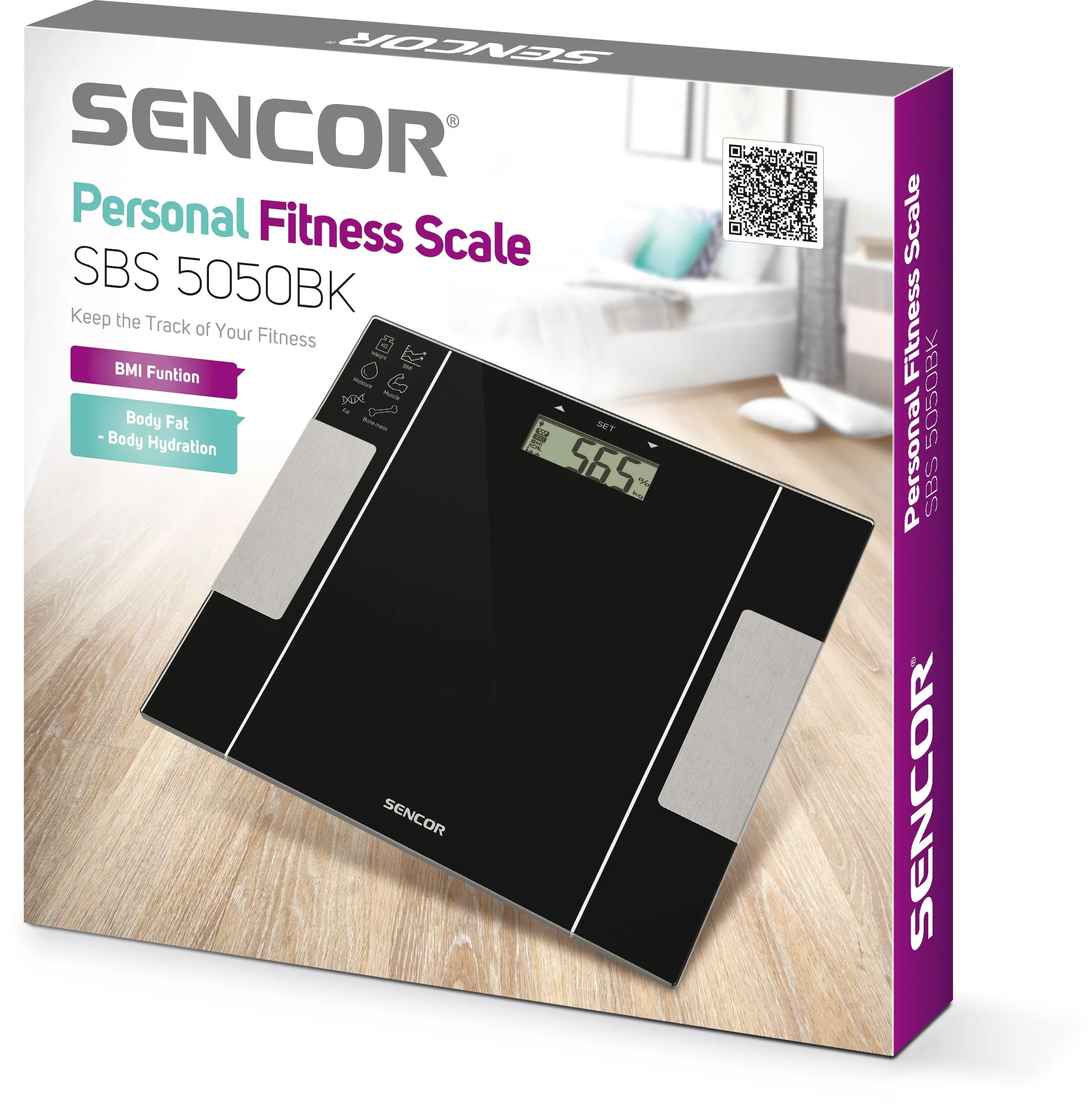 SENCOR SBS 5050BK osobní fitness váha
