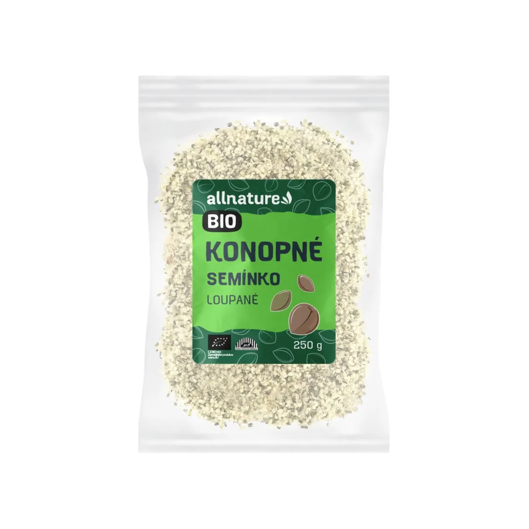 Allnature Konopné semínko loupané BIO 250 g