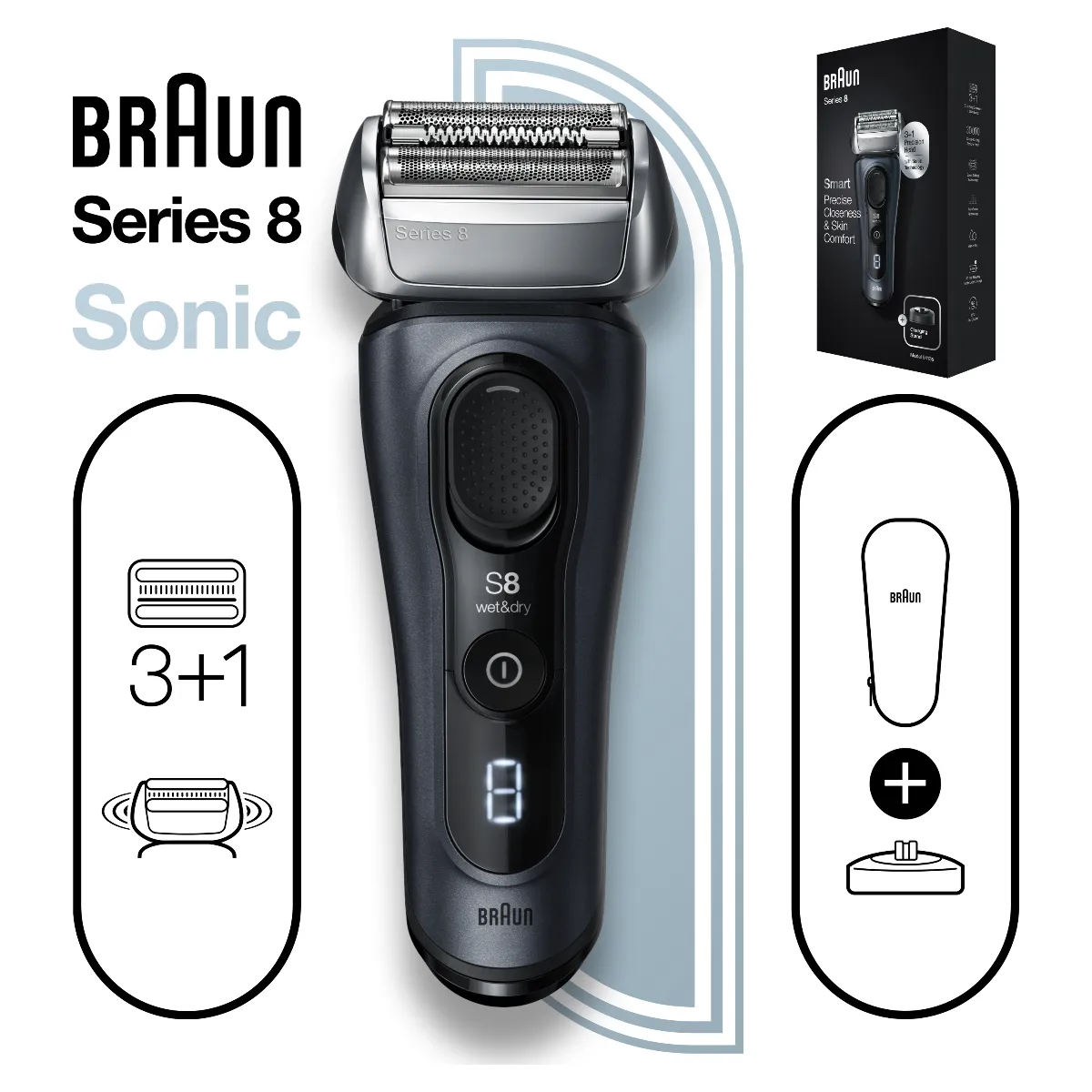 Braun Series 8 8413s pánský holicí strojek Grey