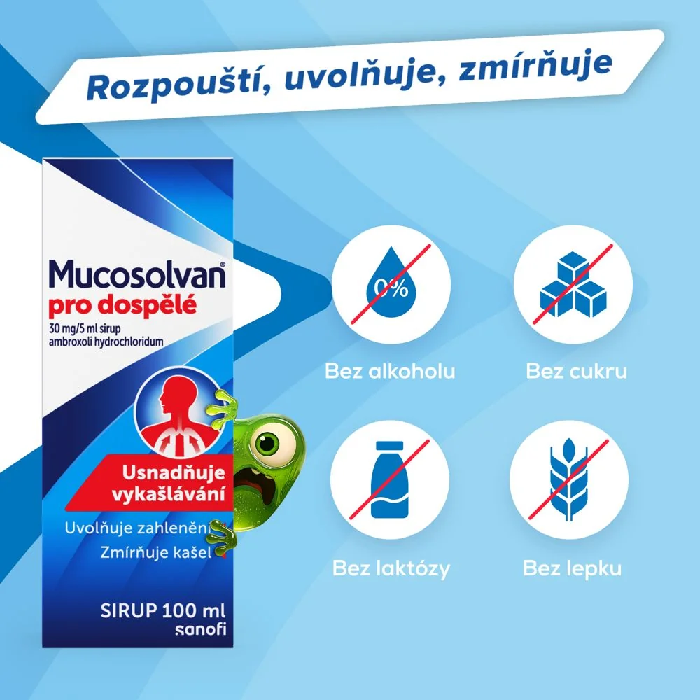 Mucosolvan pro dospělé sirup 100 ml
