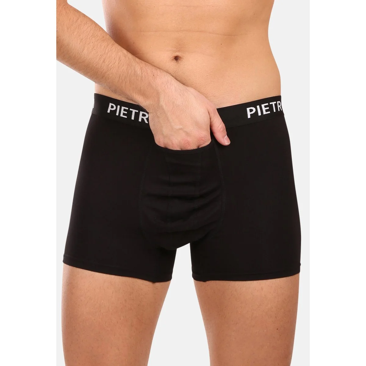 Pietro Filipi 2PACK pánské boxerky balls holder černé (2BCL002) L