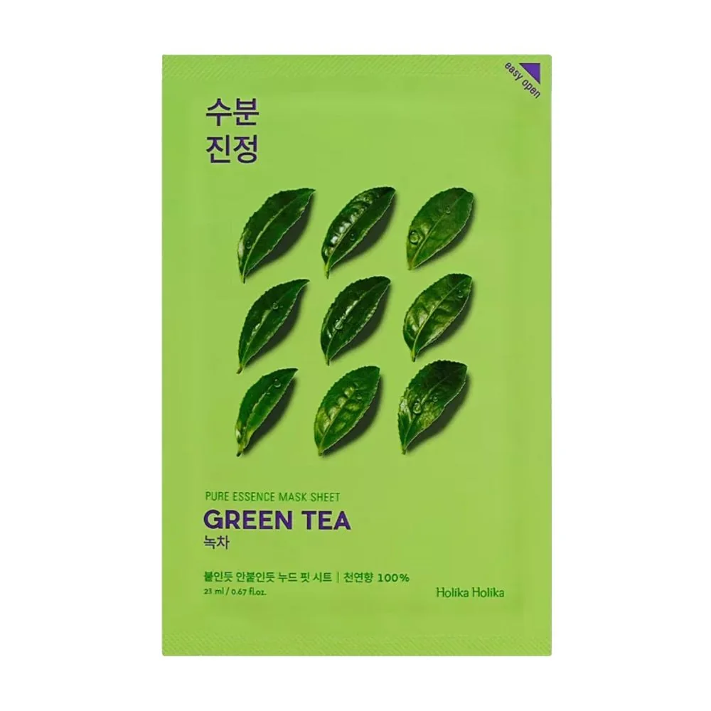 Holika Holika Pure Essence Green Tea pečující plátýnková maska 23 ml