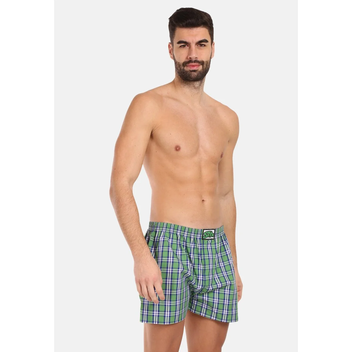 Styx Pánské trenky klasická guma vícebarevné (A202) L