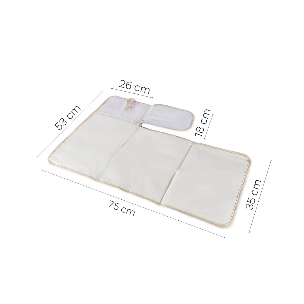 Zopa Cestovní přebalovací podložka, Ivory beige 2