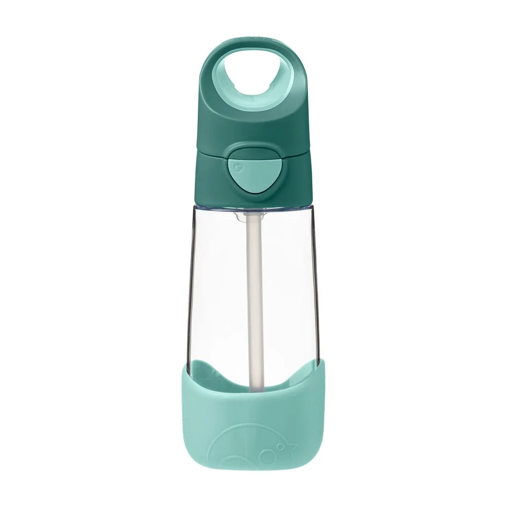B.BOX Lahev na pití s brčkem 450 ml - emerald forest 