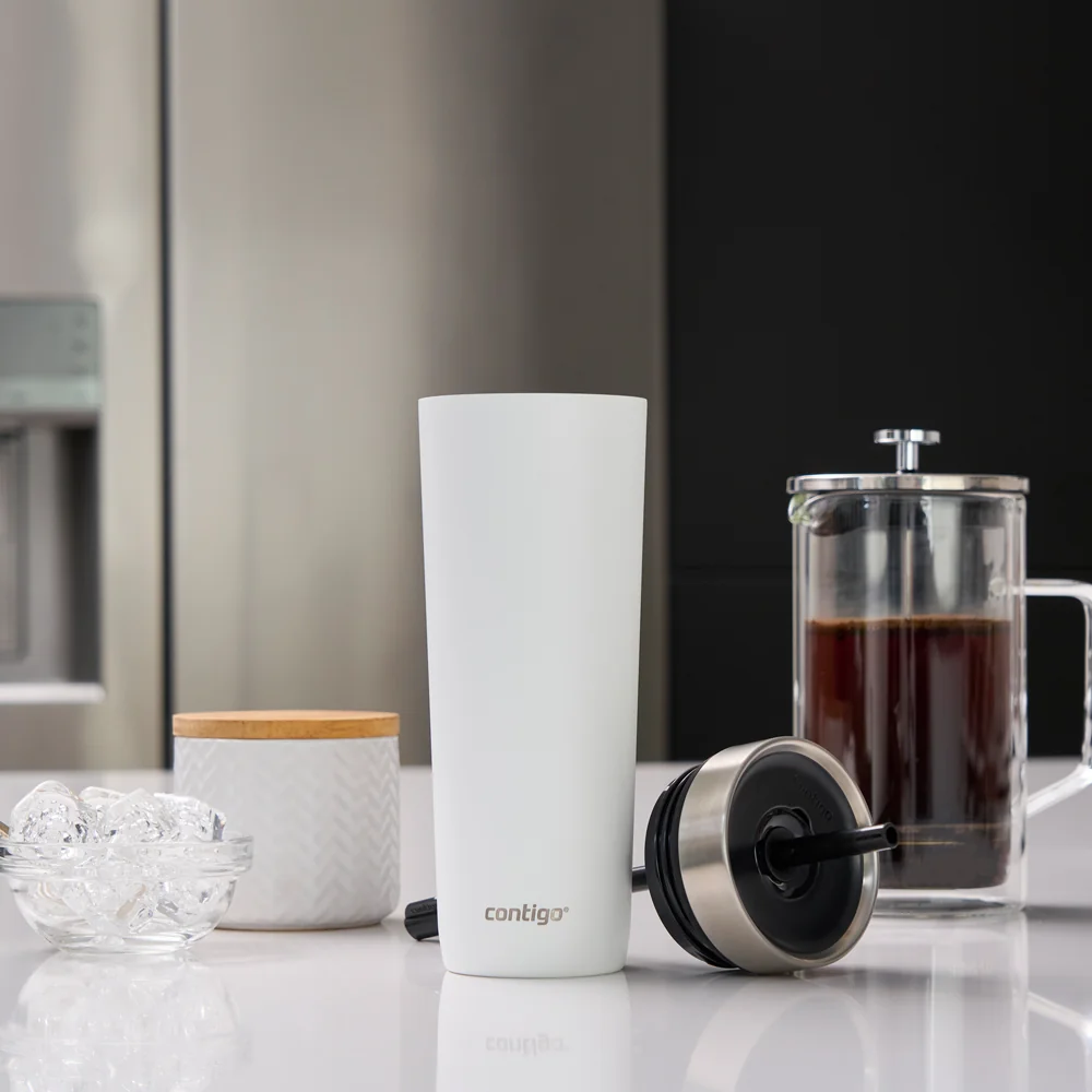 Contigo Láhev na pití Luxe Spillproof Tumb 720 ml bílá