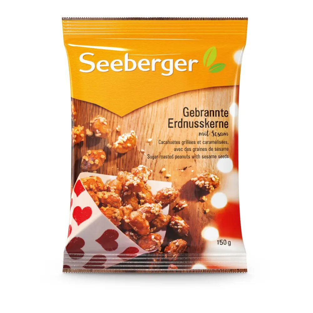 Seeberger Arašídy pražené na cukru se sezamovými semínky 150 g