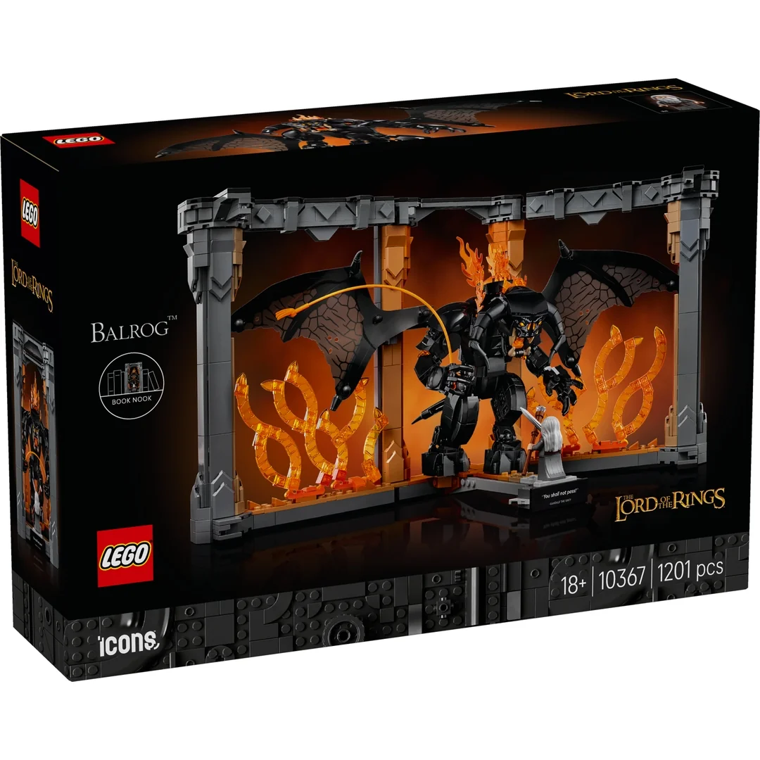 LEGO® Icons 10367 Knižní zarážka: Pán prstenů - Balrog™