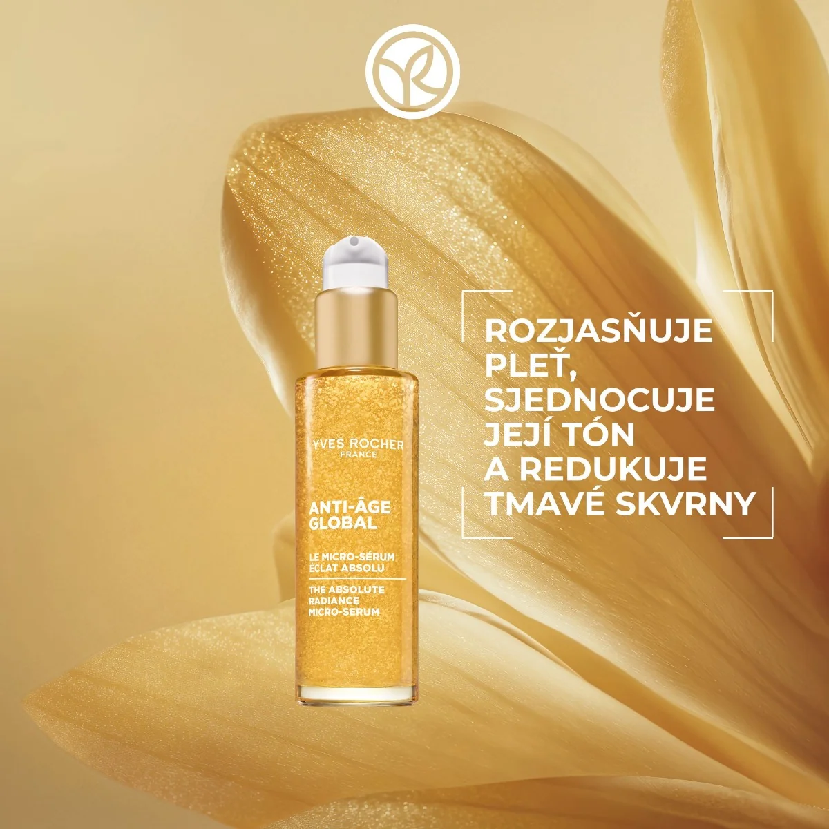 Yves Rocher Rozjasňující sérum s mikroperličkami anti-age 30 ml