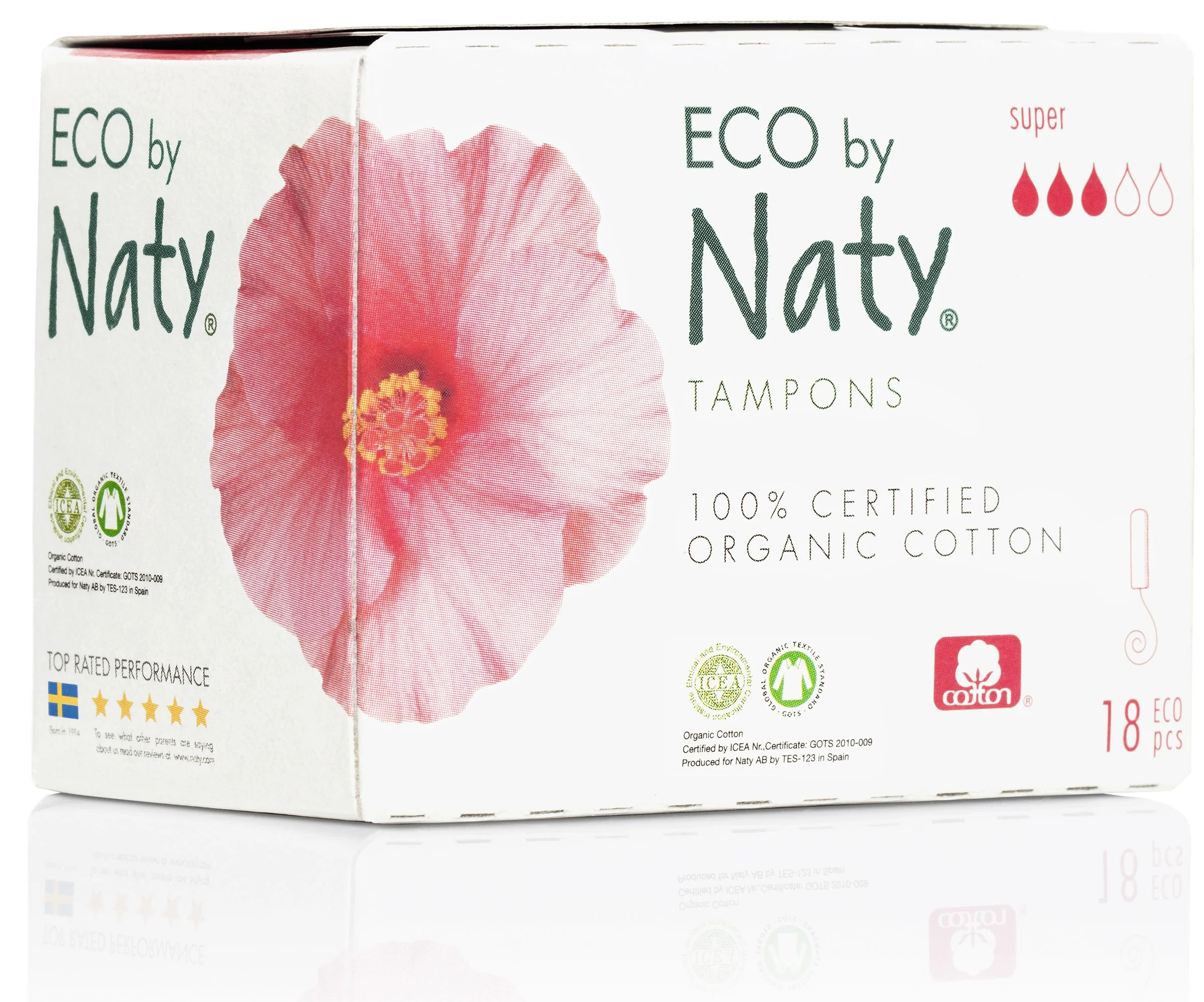 ECO by Naty Super dámské tampóny 18 ks