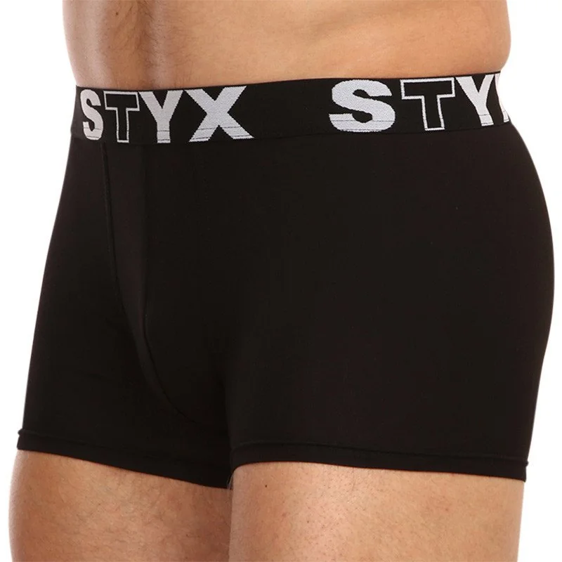 Styx 3PACK pánské boxerky sportovní guma černé (G9606060) XXL