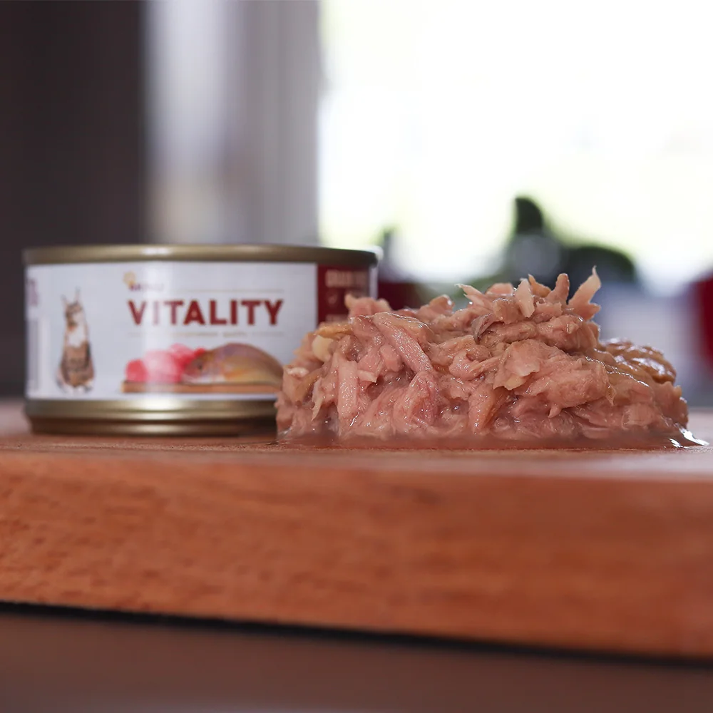 Akinu VITALITY Tuňák & síh konzerva pro kočky 10 x 70 g
