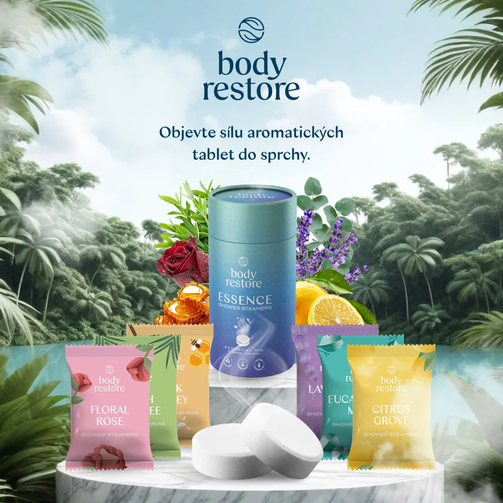 Body Restore Aromatické tablety do sprchy essence variety 6 ks