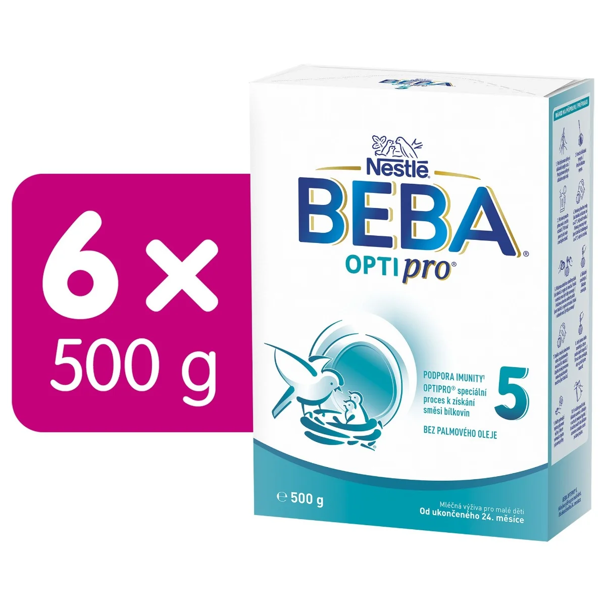 BEBA OPTIPRO 5 Batolecí mléko 6x500 g