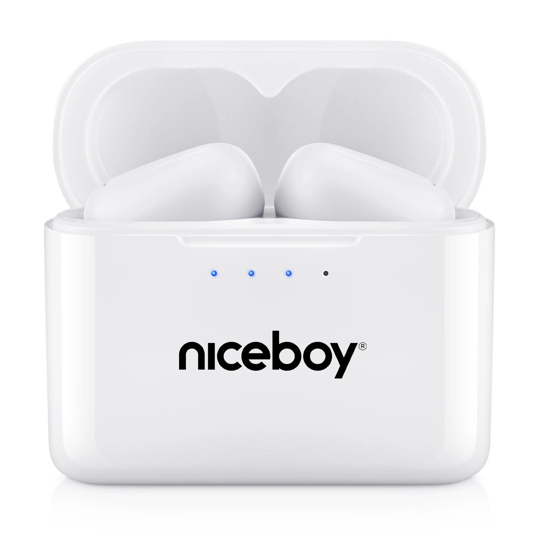 Niceboy Bezdrátová sluchátka do uší Podsie 4 White