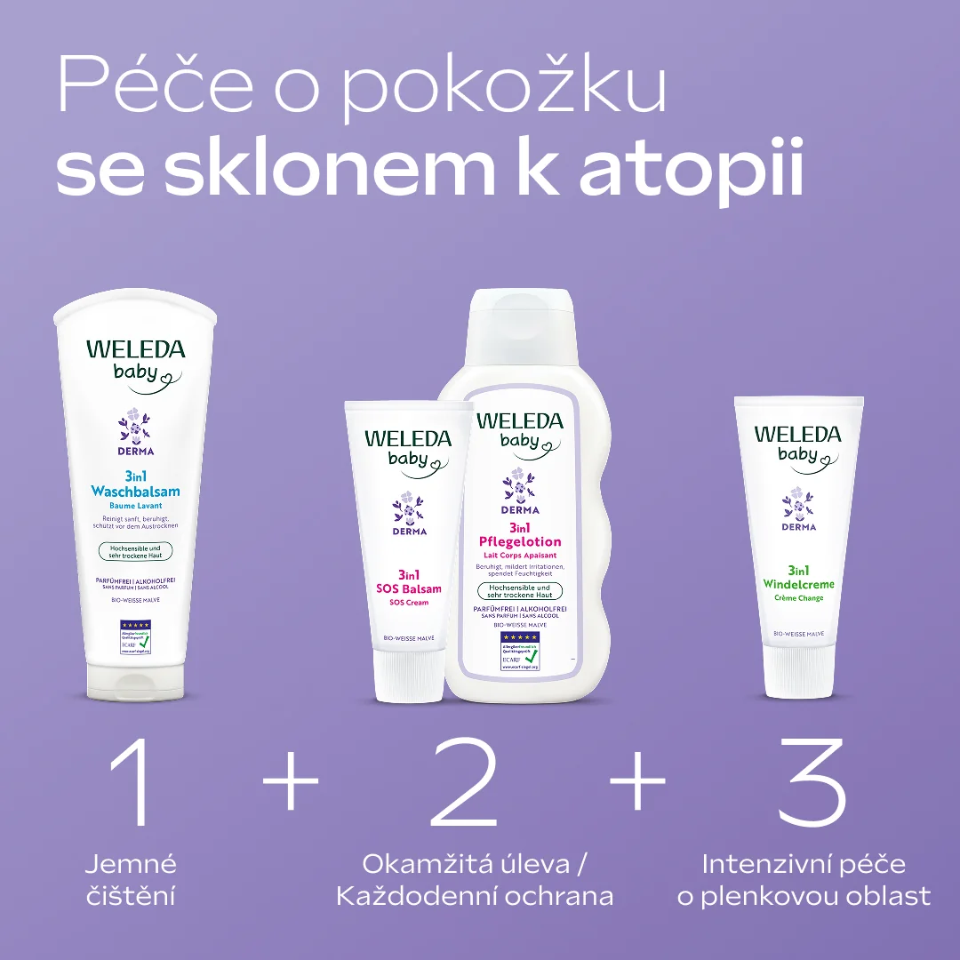 Weleda Baby Derma 3v1 Krém na zadeček 50 ml