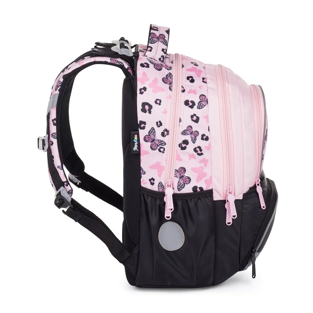 Oxybag Školní batoh - OXY NEXT Butterfly pink