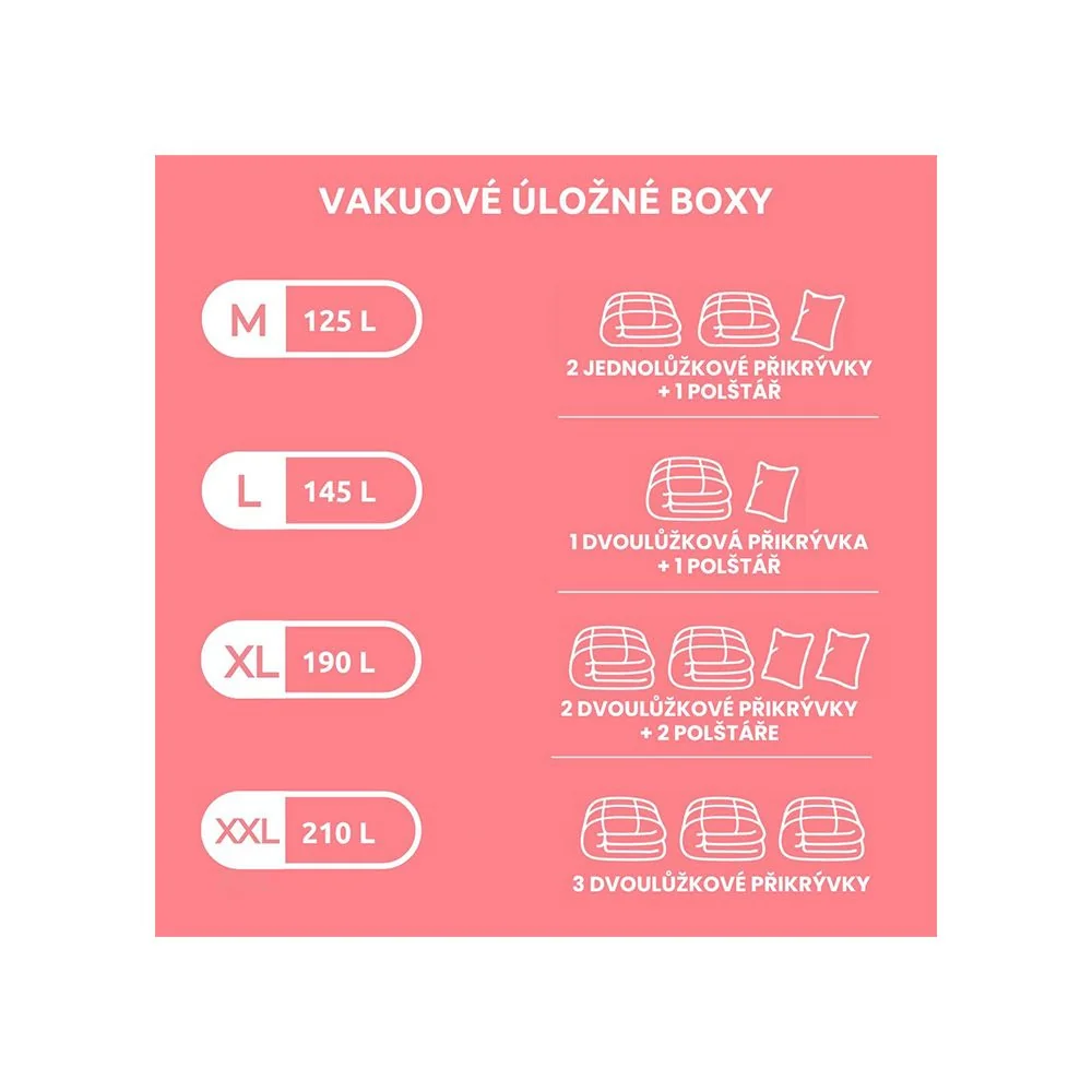 Compactor Life M 125 l úložný box s vakuovým sáčkem