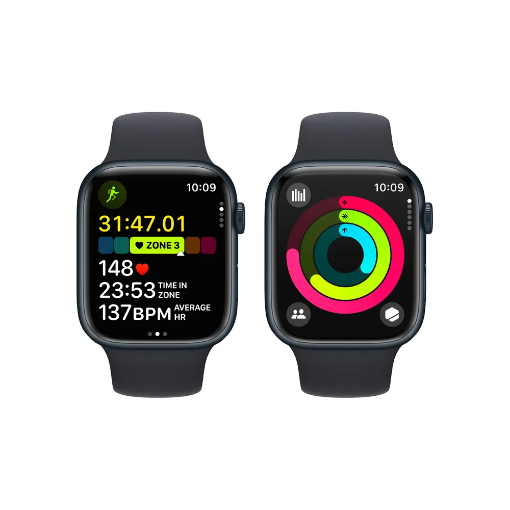 Apple Watch S9 Cellular 45 mm sport band M/L smart hodinky Midnight