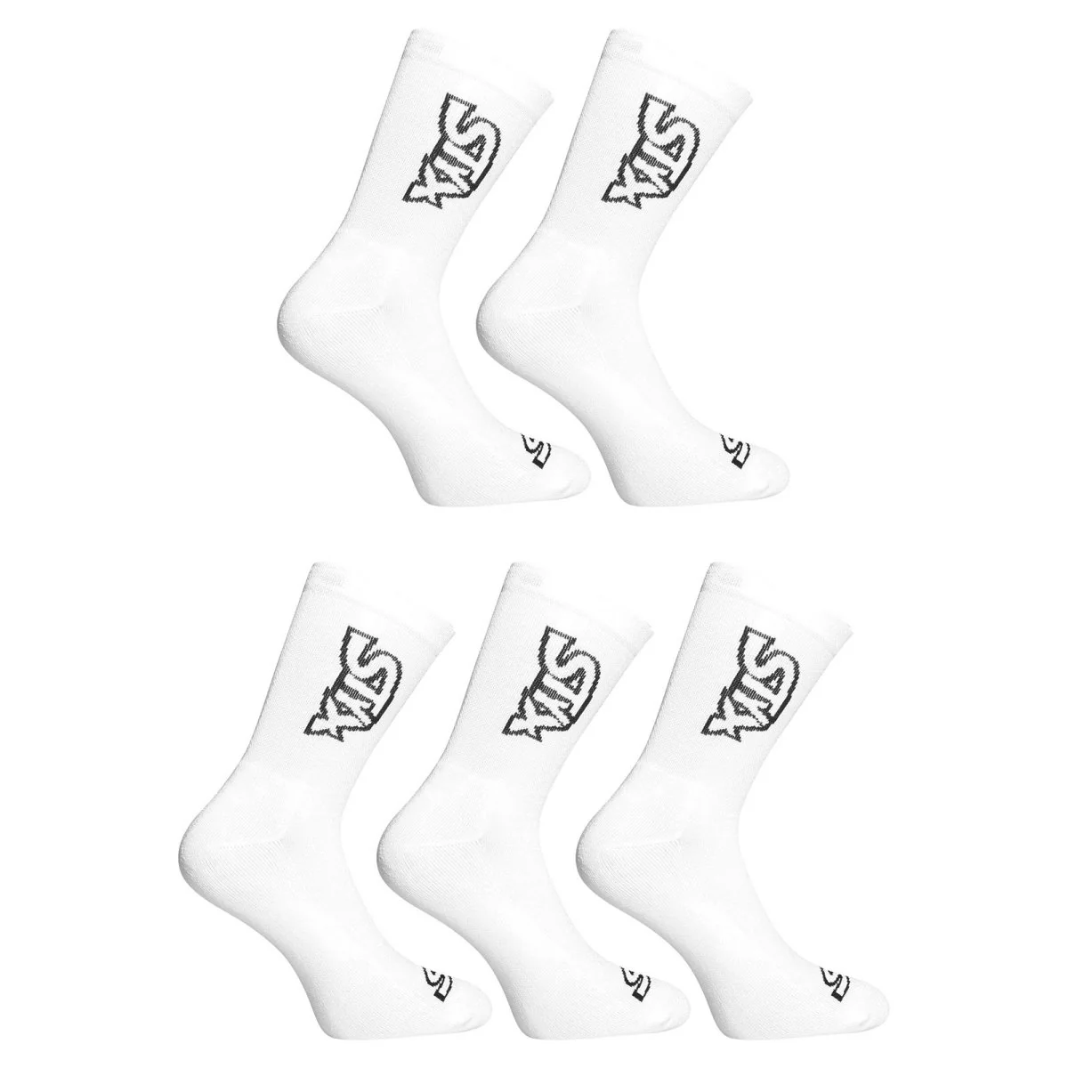 Styx 5PACK ponožky vysoké bílé (5HV1061) M