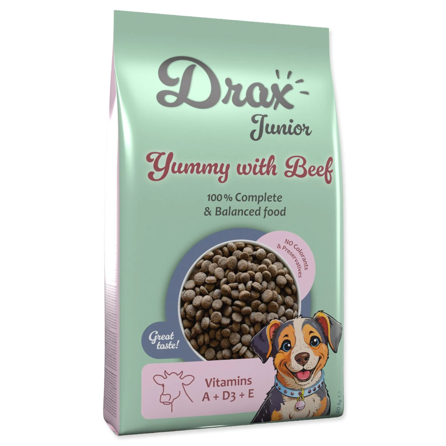 Drax Krmivo Junior s hovězím 10kg