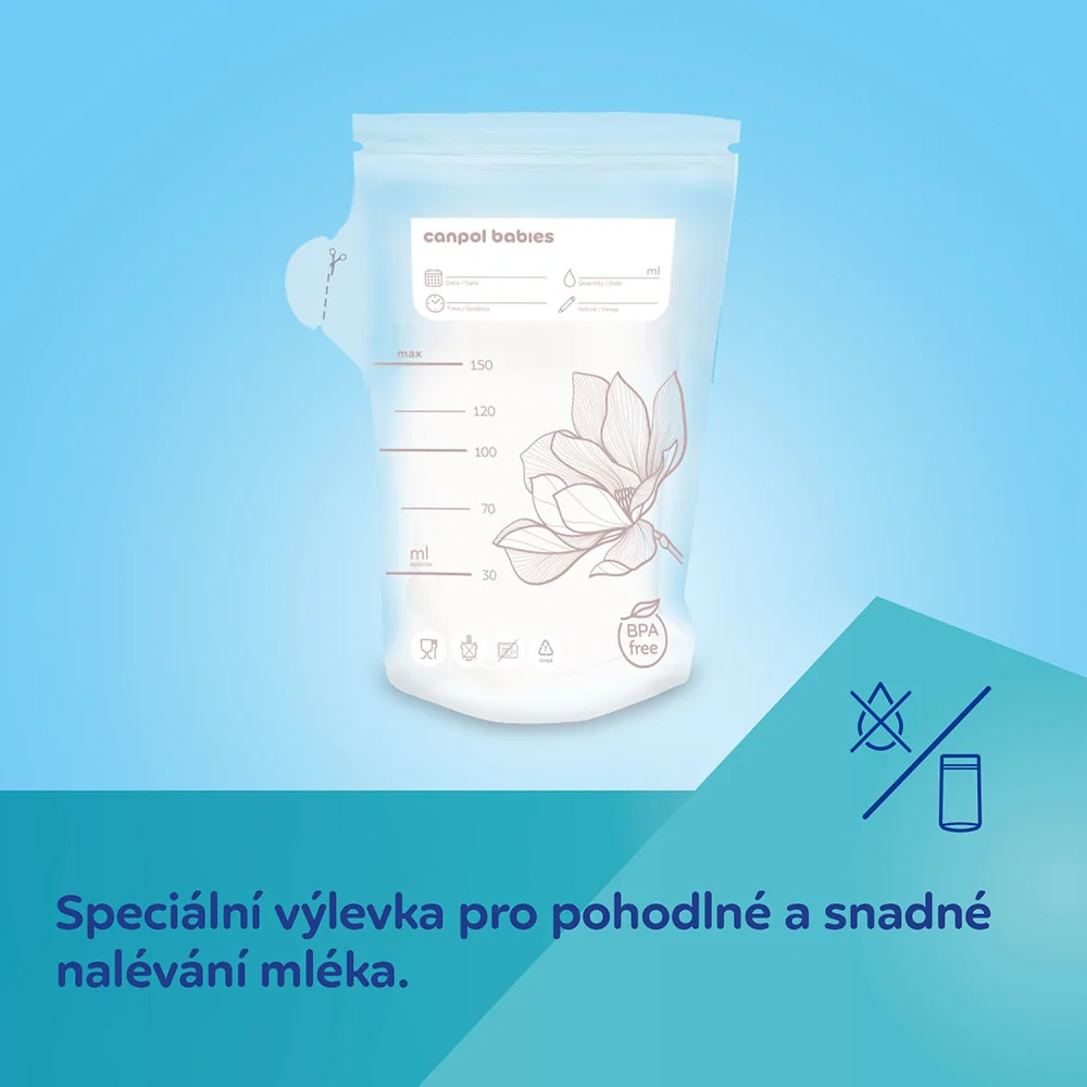 Canpol babies Sterilní sáčky k uchovávání odsátého mléka 20+5 ks