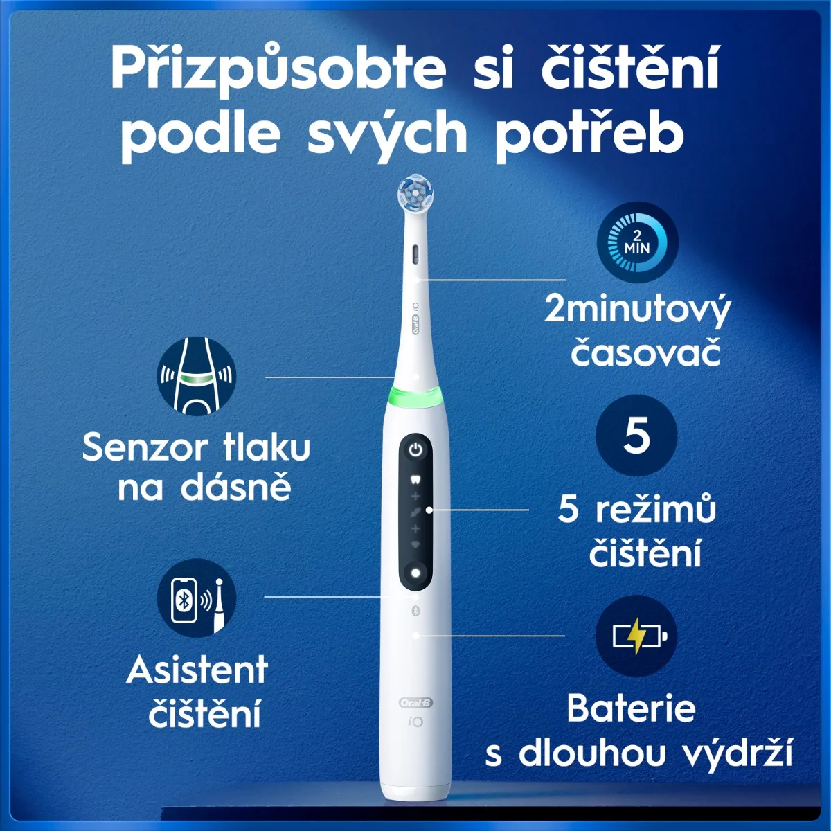Oral-B iO Series 5 Quite White elektrický zubní kartáček