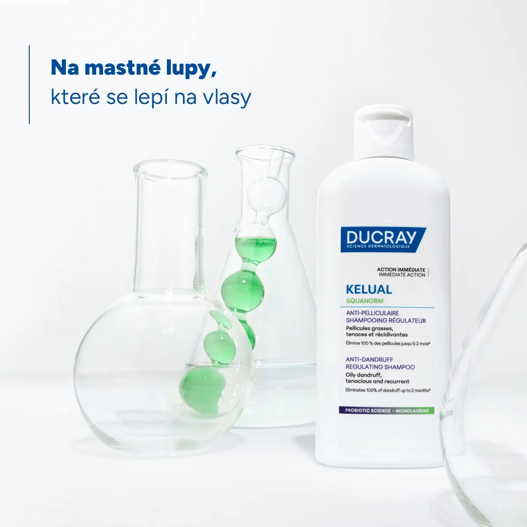 Ducray Kelual Squanorm Šampon na mastné lupy 200 ml