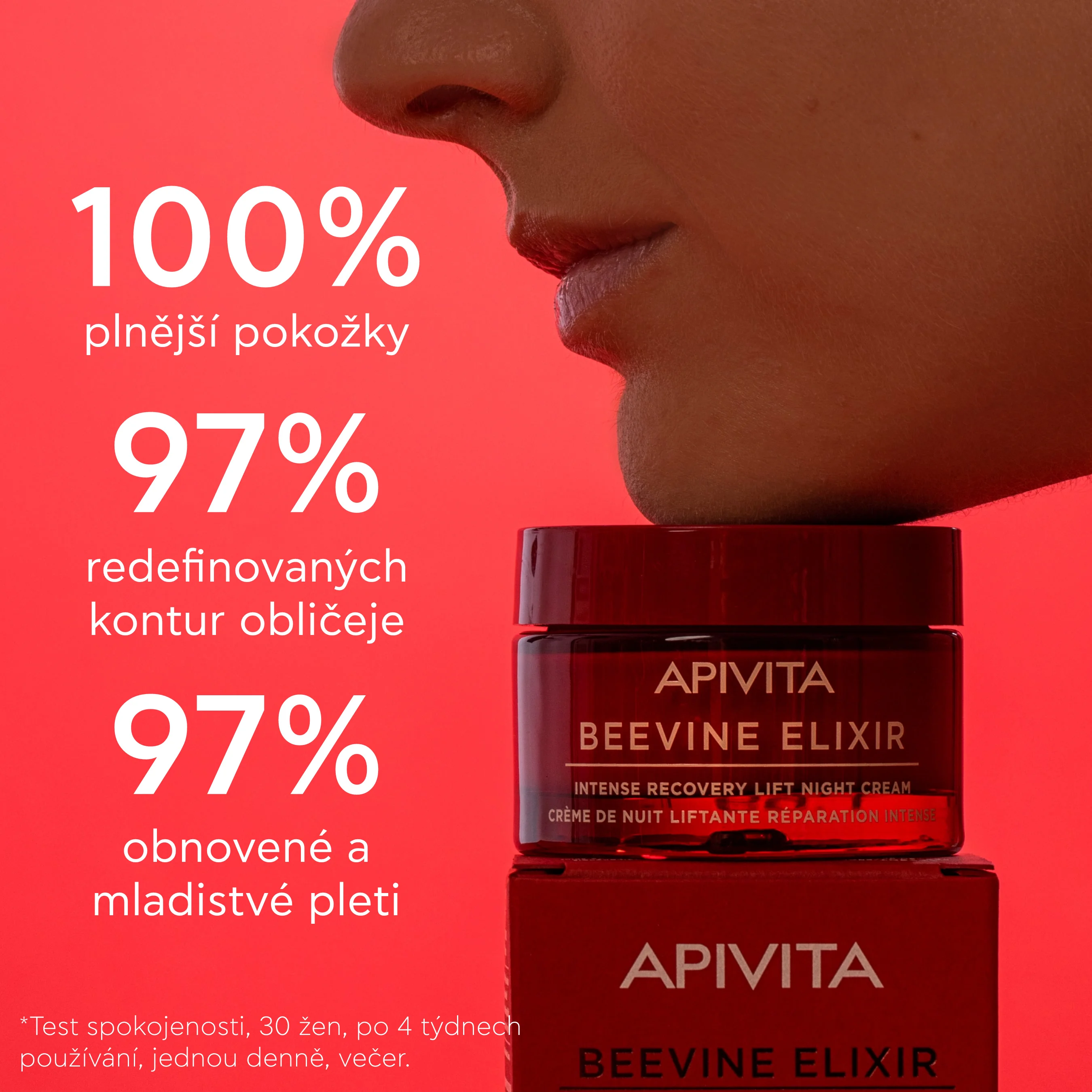 APIVITA BeeVine Elixir Night Cream noční liftingový krém 50 ml